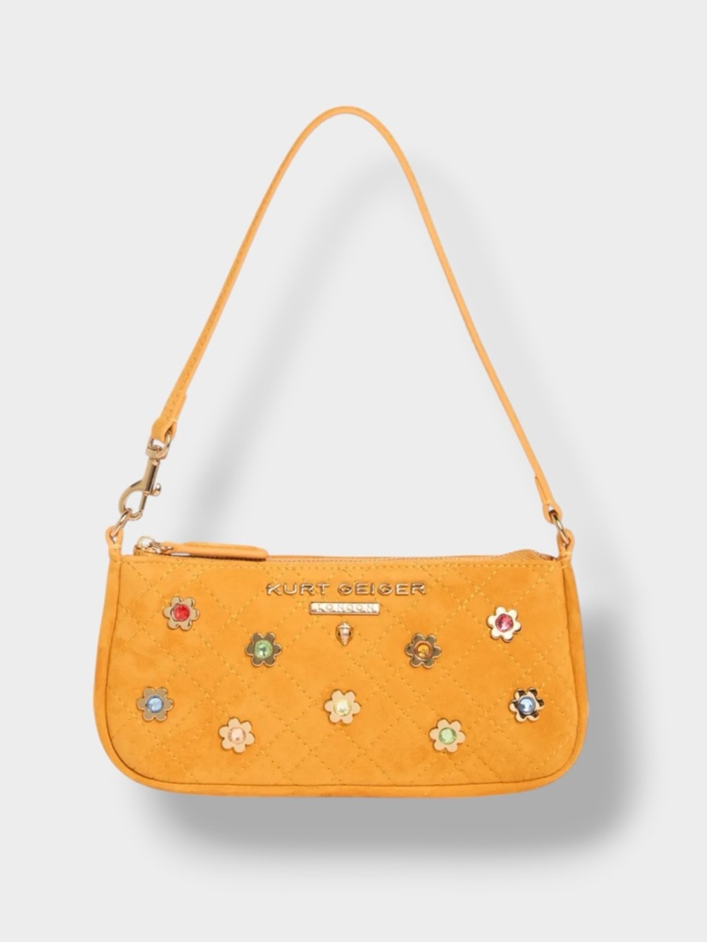 Kurt Geiger 🪢NWT Highgate Small Suede Wristlet Shoulder Bag